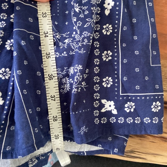 Universal Thread bandana print strapless midi dress blue white vacation small - Picture 16 of 16
